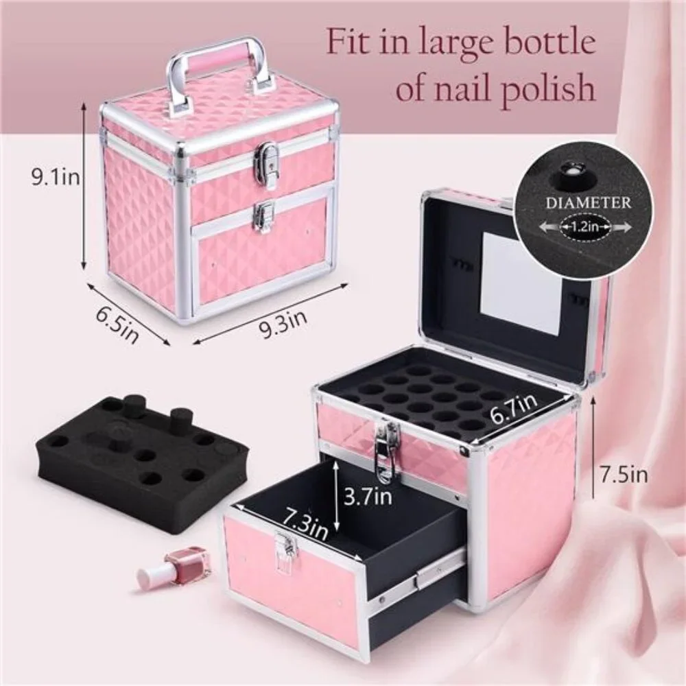 Makeup Box Makeup Train Case Cosmetic Storage Organzer